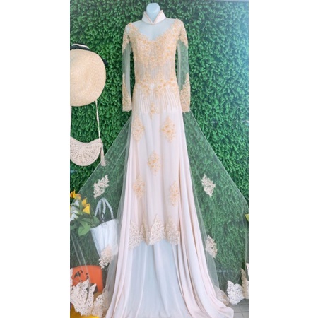 Thanh lý bộ áo dài đẹp size S 6 tà kèm quần