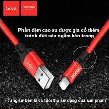 Cáp Sạc Lighning Dây Dù Hoco X14 Cho Iphone/Ipad Chính Hãng Chống Đứt, Chống Rối - Borofone BX54