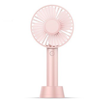 Quạt Mini Cầm Tay Du Lịch Siêu Mát Tặng Pin Sạc Cực Lâu Có Đế Để Bàn