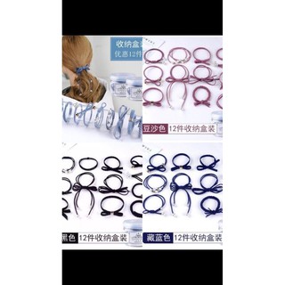 Combo 12 dây chun cột tóc dễ thương giá rẻ
