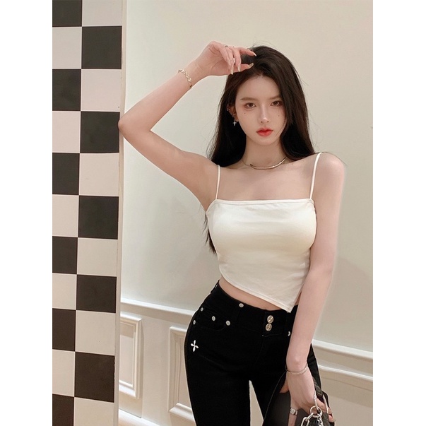 Áo Bra Nữ 2 Dây Mảnh Yếm Vạt Chéo Có Đệm Ngực Trend Mới 1804