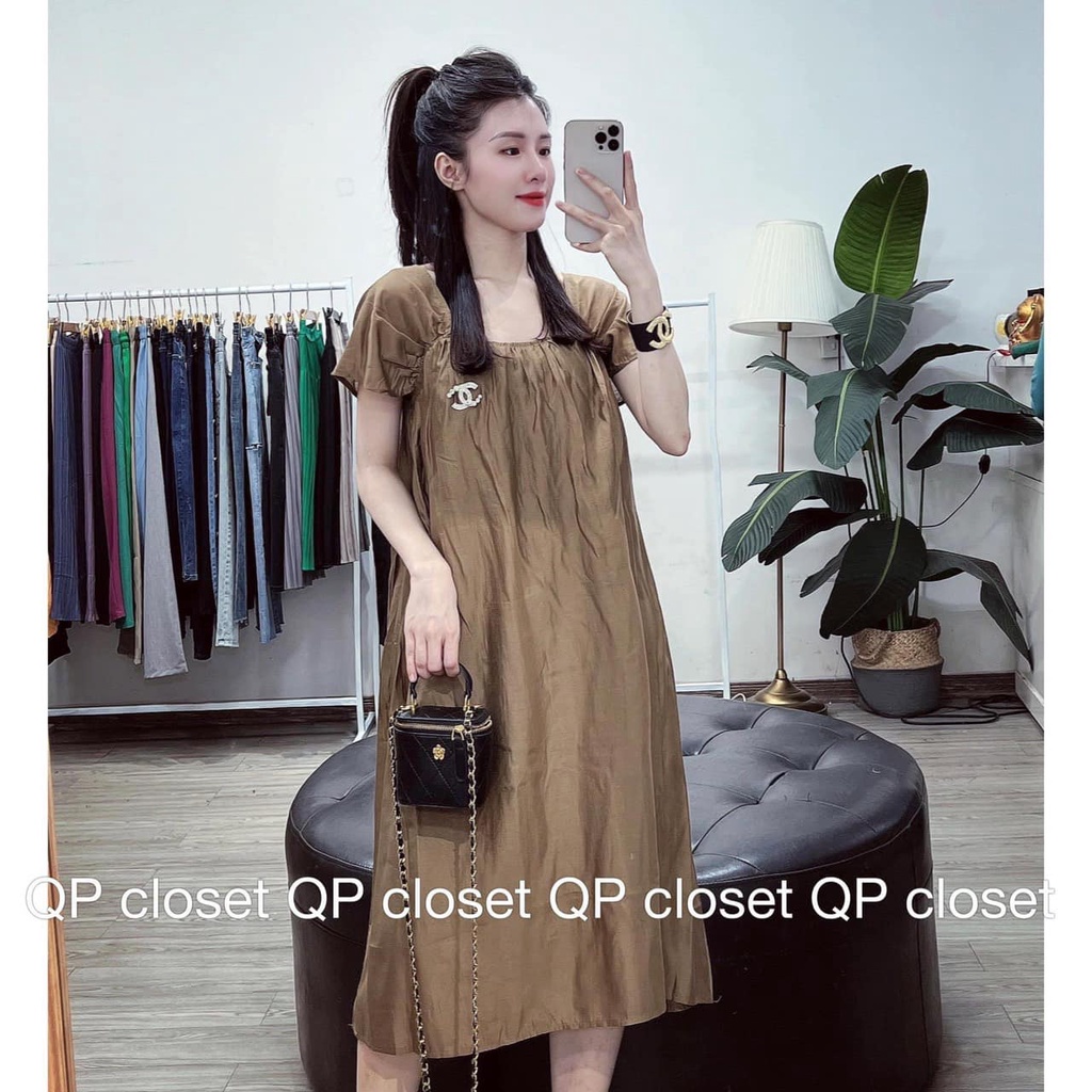 Váy suông trơn 2 dây to xinh 4 màu