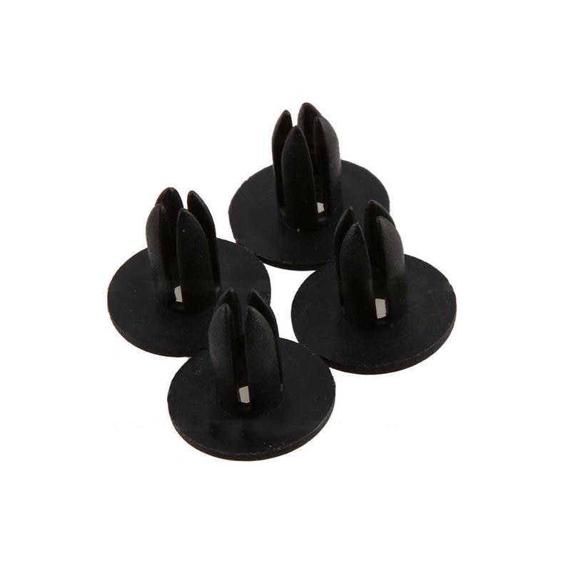Set 50 Đinh Tán Nhựa 6mm Màu Đen Chuyên Dụng Cho Cửa Xe Hơi Toyota Honda