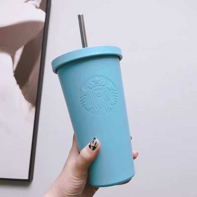 Ly starbuck 500ml +Ống Hút