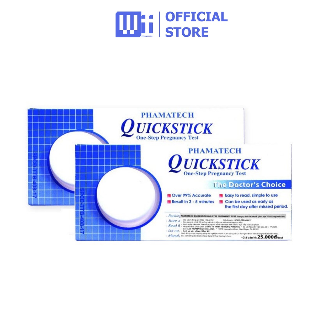 QUE THỬ THAI QUICKSTICK  - CHÍNH XÁC, NHANH, TIỆN LỢI