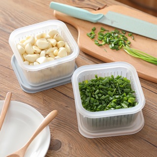 [HOẢ TỐC] Hộp nhựa đựng hành , tỏi , rau củ , hoa quả ráo nước