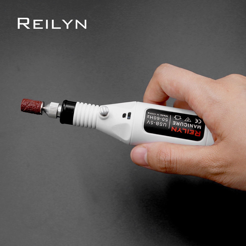 Bút Mài Đánh Bóng Móng Tay mini 5V USB-5V + 12 Đầu Mài