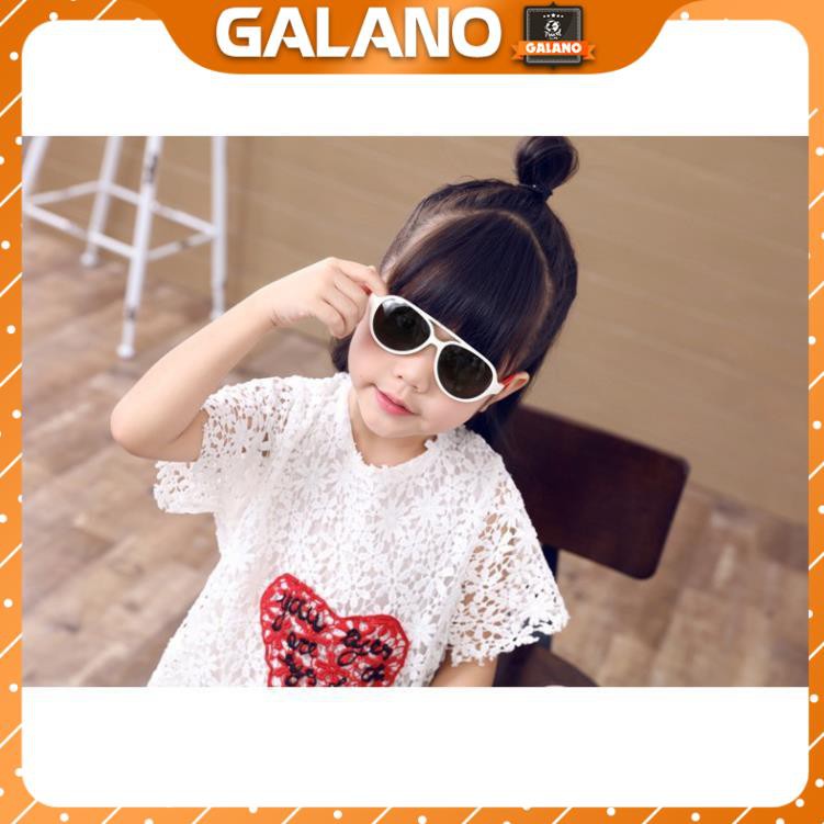 Kính mát cho bé GALANO mắt kính chống tia UV gọng dẻo siêu bền chống vỡ FGK-001172