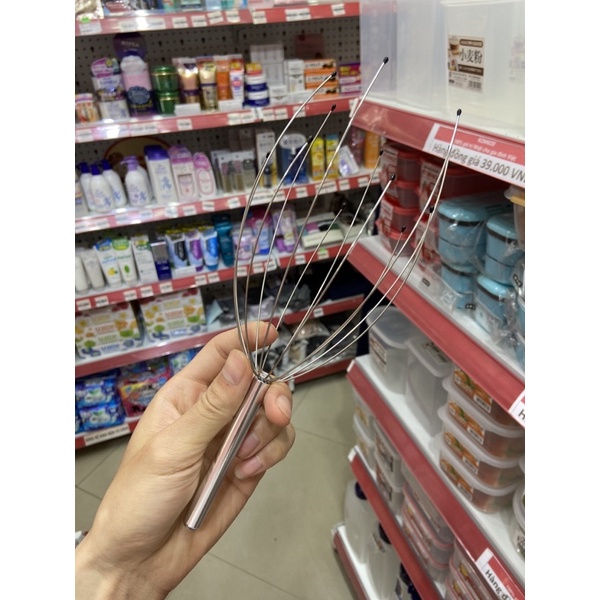 Cây massage gãi đầu thư giãn giảm stress lưu thông máu Seiwapro Nhật Bản