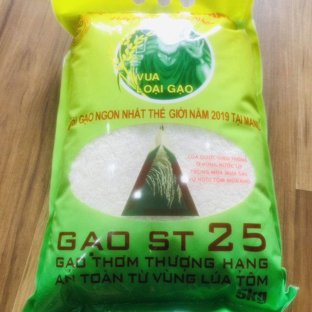 Gạo ST25 Túi 5KG Công Ty GẠO NHÀ Độc Quyền Phân Phối