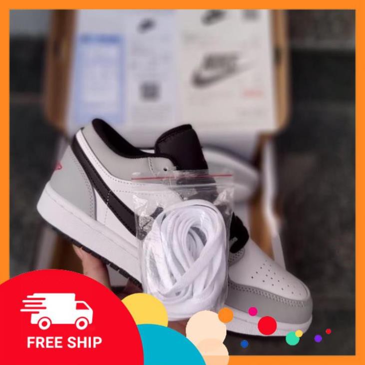 [FREESHIP- BẢO HÀNH 12 THÁNG] GIÀY THỂ THAO NAM NỮ JD XÁM CHỈ ĐỎ THẤP CỔ HOT TREND FULL BOX BILL | BigBuy360 - bigbuy360.vn