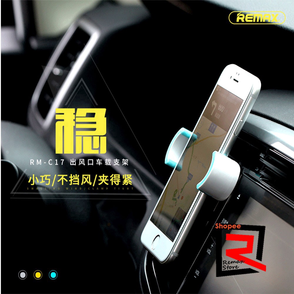 Remax Adjustable Mini Air Vent Car Stand 360 Degree Flexibel Phone Holder