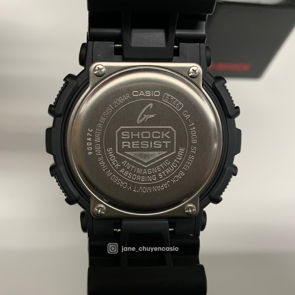 Đồng hồ nam Casio G-Shock GA110 màu vàng  số hiệu GA110GB