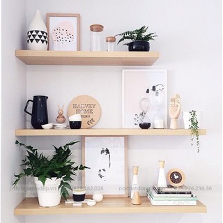 Kệ treo tường 3 thanh ngang 60 x 13cm ( chọn màu)