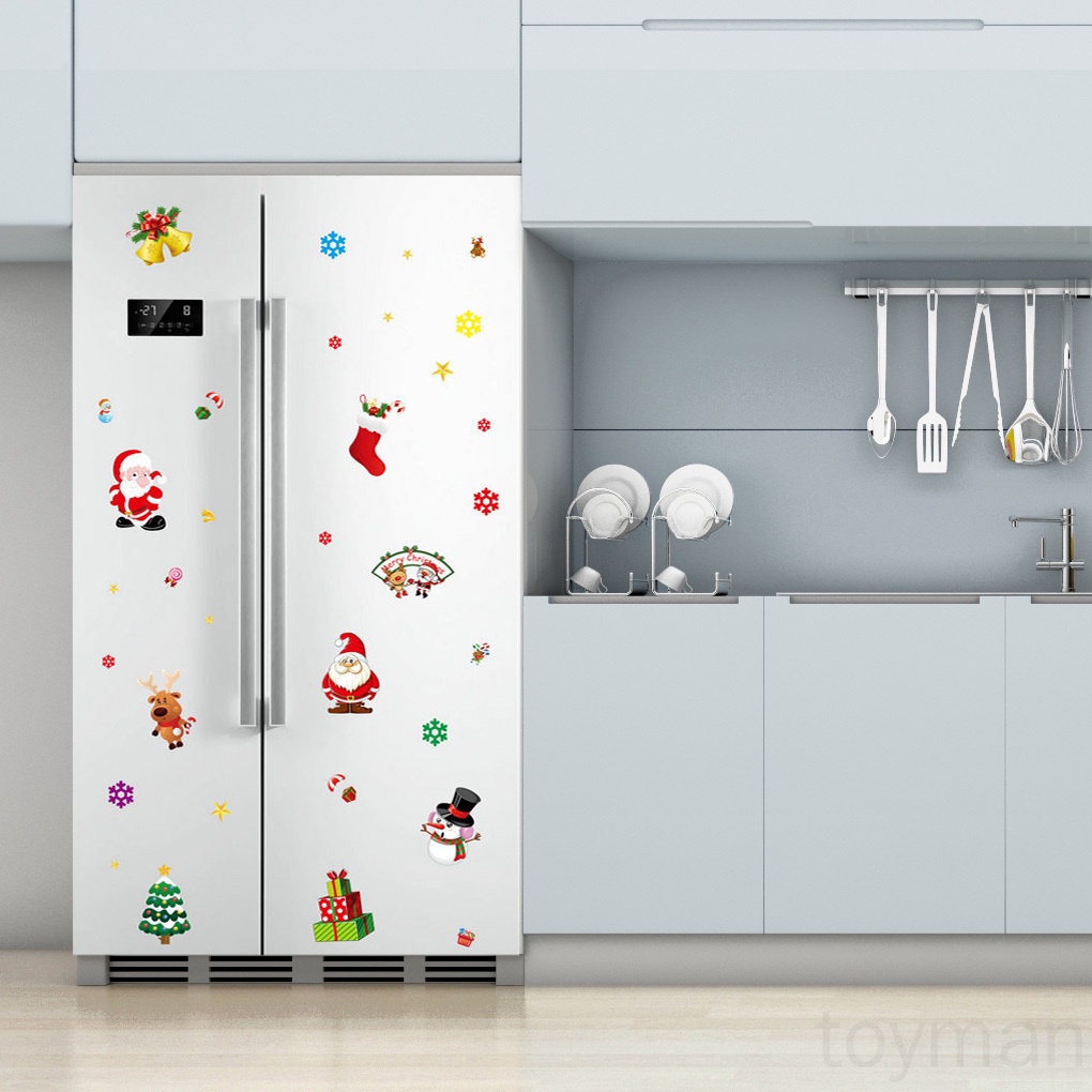 Miếng dán trang trí cửa sổ bằng PVC tự dính họa tiết giáng sinh
