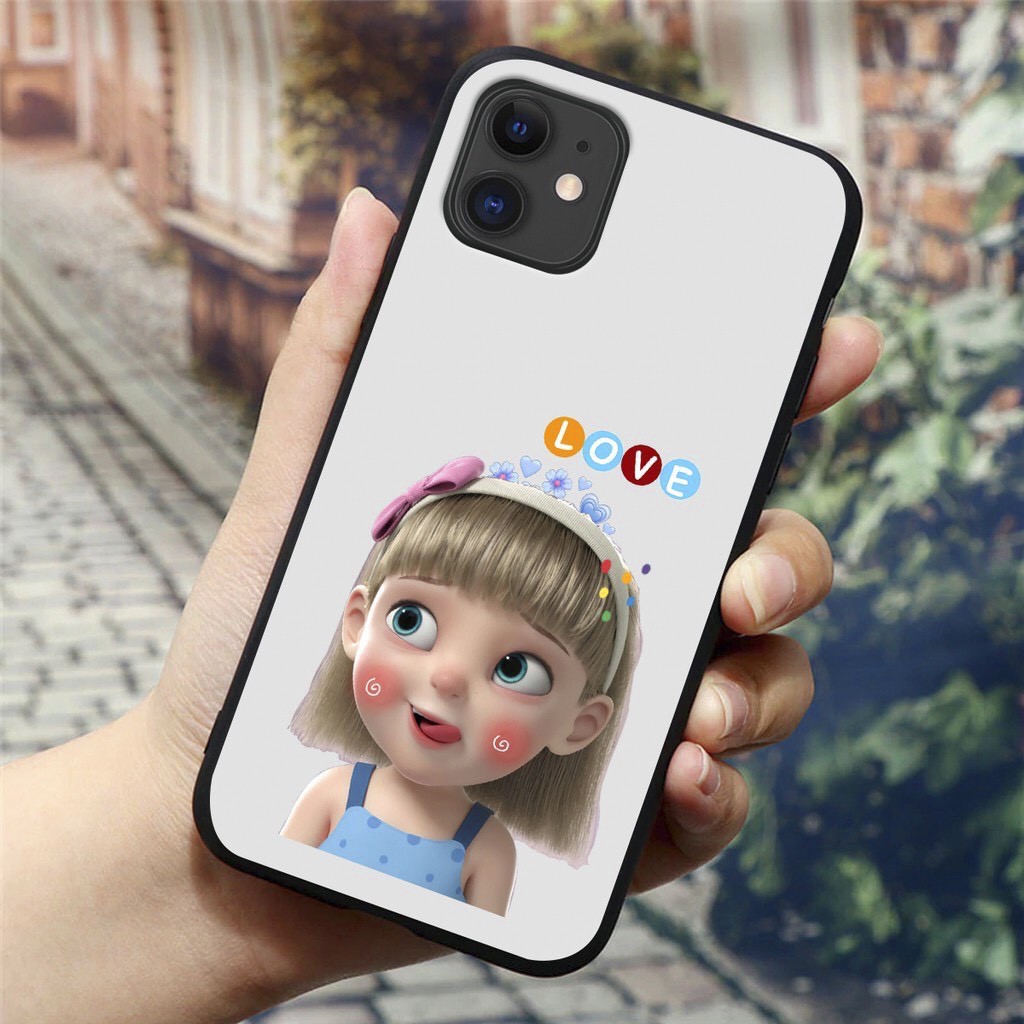 Ốp lưng iPhone 6 6s 6 Plus 6s Plus 7 7 Plus 8 8 Plus X XS XS Max 11 Pro Mã Se2 cô bé hoạt hình xinh xắn