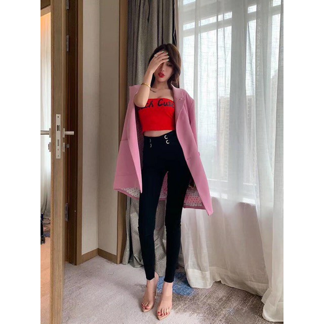 quần legging cạp cao lồng dây oze | BigBuy360 - bigbuy360.vn