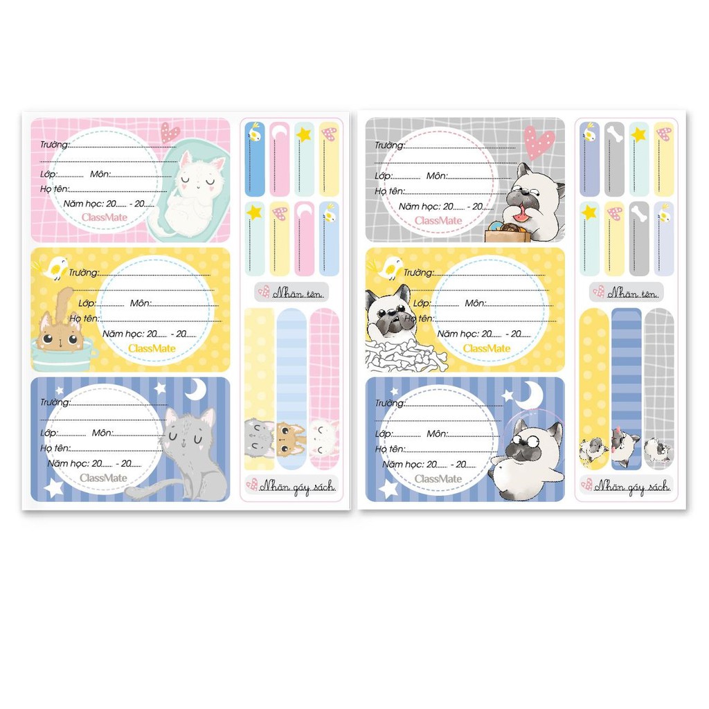 Nhãn vở Classmate PETS CL-NT228