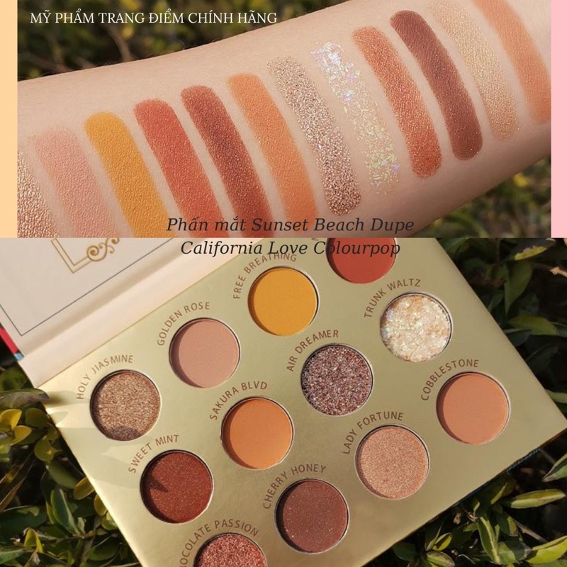 Phấn Mắt Sunset Beach Dupe California Love Colour Pop  [Tặng Cọ Phấn Mắt]