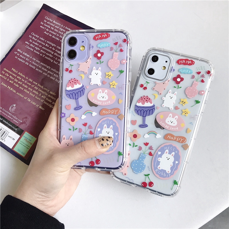 Ốp lưng iphone TPU họa tiết hoạt hình cho iPhone 11 iPhone 6 6s 7 7plus 8 plus X Xr Xs | BigBuy360 - bigbuy360.vn