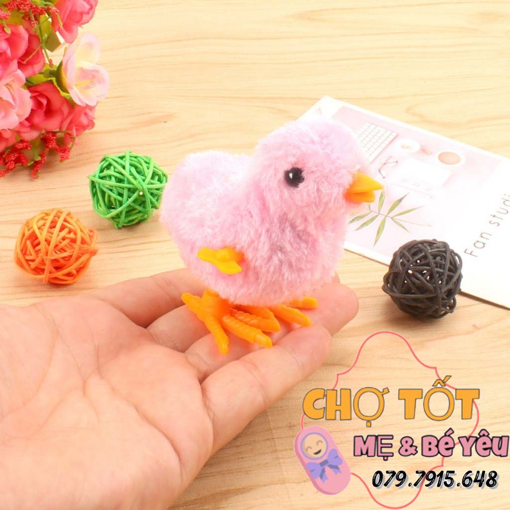 Gà Con Biết Nhảy, Đồ Chơi Gà Vặn Cót Nhảy Lon Ton Cho Bé