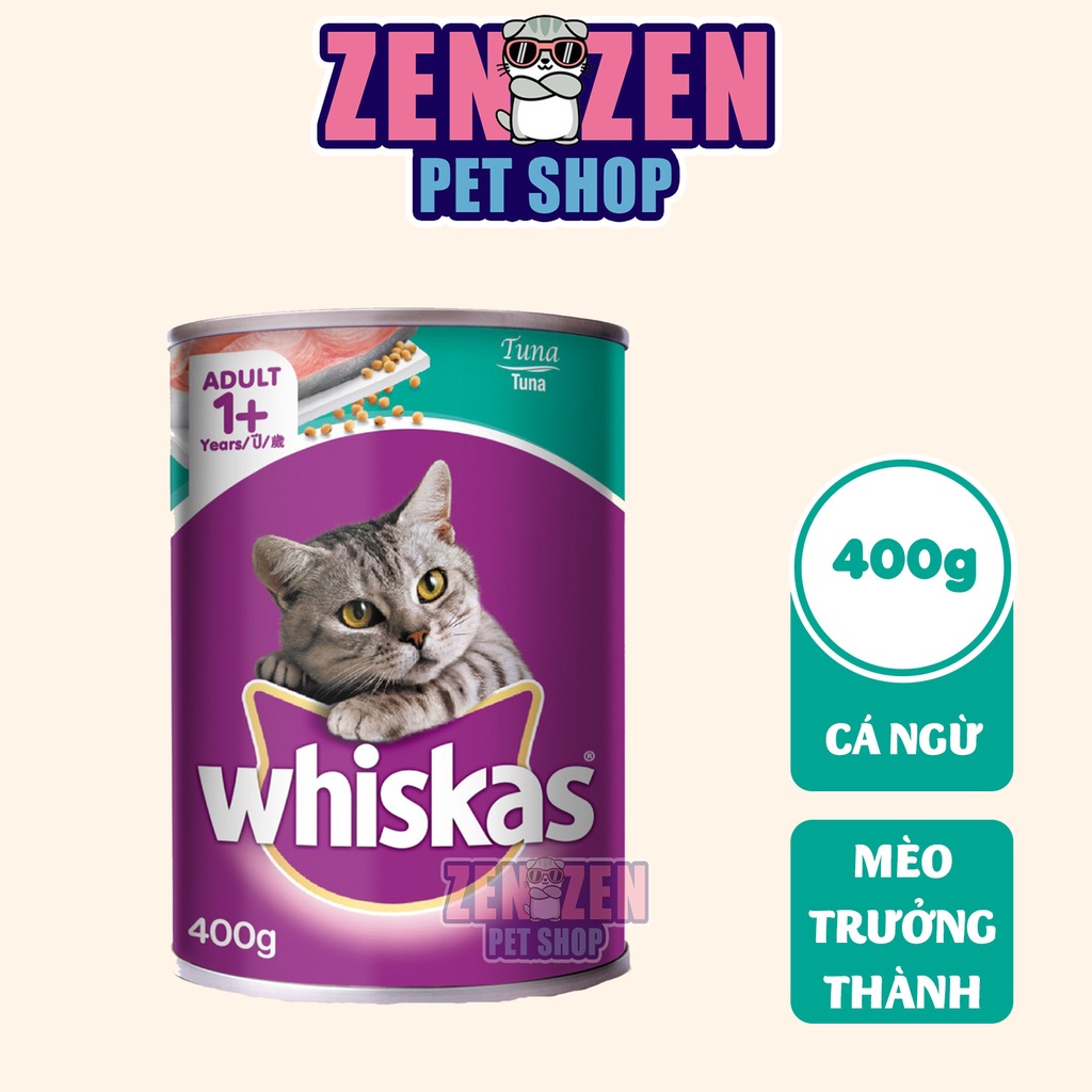 Pate lon Whiskas cho mèo trưởng thành - 400gram