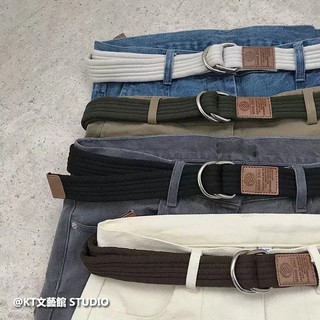 Thắt Lưng Bốn Màu Chính Hãng Hợp Thời Trang Thắt Lưng Vải Thắt Lưng Cặp Đôi Siêu Nóng Hàn Quốc Thường Ngày Khóa Đôi Quần Thắt Lưng Phong Cách Preppy Đơn Giản Nam Nữ Thắt Lưng