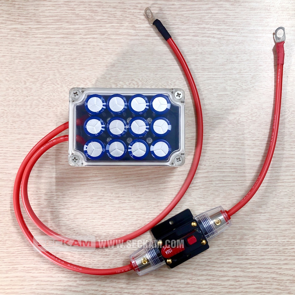 Siêu tụ điện KAMCAP cao cấp 16V 16.6F xả 80A khởi động xe hơi và ổn định âm thanh "độ" trên xe hơi