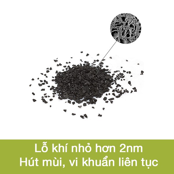 Than Hoạt Tính Khử Mùi Tủ Lạnh Than Hoạt Tính Gáo Dừa Bến Tre Than Hoạt Tính Hút Mùi Hôi, Vi Khuẩn, Nấm Mốc Hapaku 200g