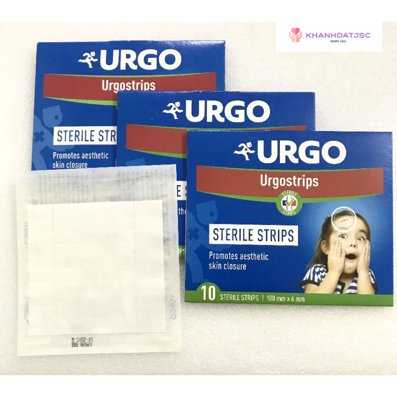 Băng vô trùng thay chỉ khâu Urgostrips 100mm x 6mm