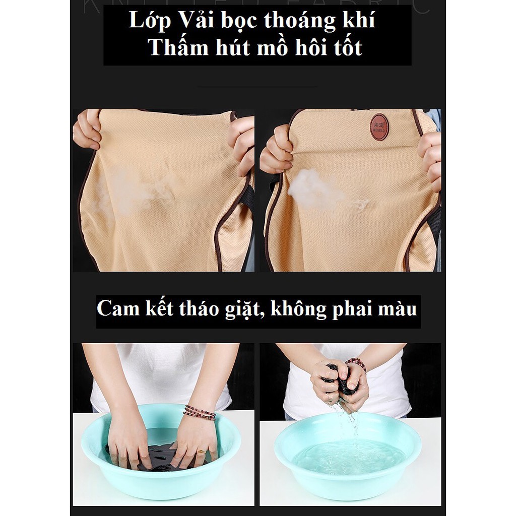 Bộ gối tựa xe hơi, ô tô, ghế văn phòng (gồm 1 tựa lưng và 1 tựa đầu) chất liệu cao su non hoạt tính cao cấp