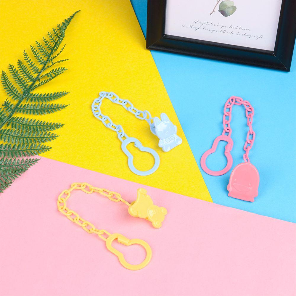 NIUYOU 1 Cái Giá Đỡ Núm Vú Giả Dây Xích Cho Trẻ Sơ Sinh Gặm