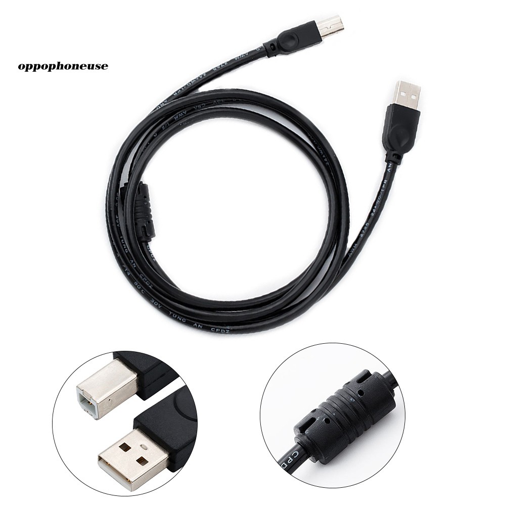 Dây cáp truyền dữ liệu USB 2.0 Type A sang Type B chất lượng cao 1.5m dành cho máy in