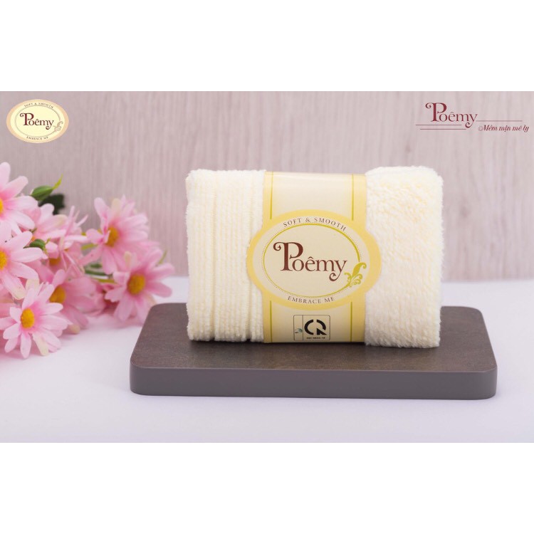 Combo 2 Khăn cho trẻ sơ sinh  Poemy - kích thước 20x21 cm