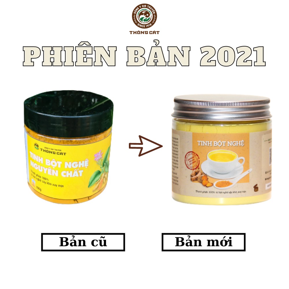 Tinh bột nghệ nguyên chất_giúp đẹp da, dáng xinh, đẩy lùi bệnh tật_Cổ dược Kỳ Hoa (Since 1918)