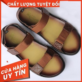 Dép Nam Quay Ngang Cao Cấp [DA BÒ THẬT] Dép Da Nam Quay Hậu