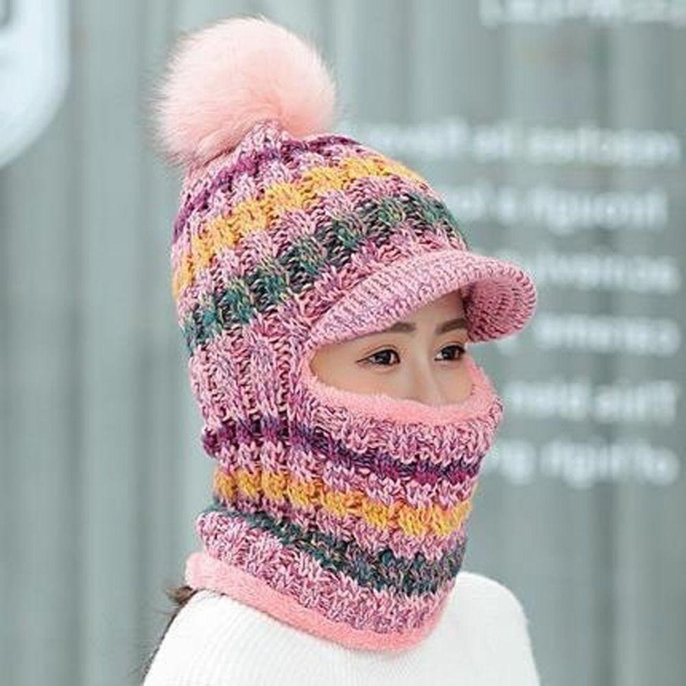 Khăn Choàng Cổ Dệt Kim Dày Dặn Giữ Ấm Mùa Đông Cho Nữ