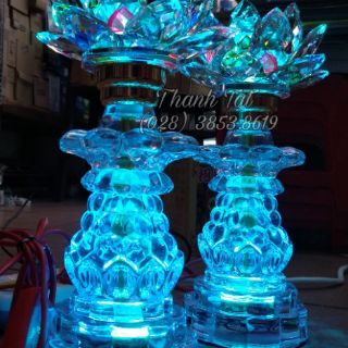 Bộ Đèn Thờ Sen Pha Lê Cao Cấp 279308