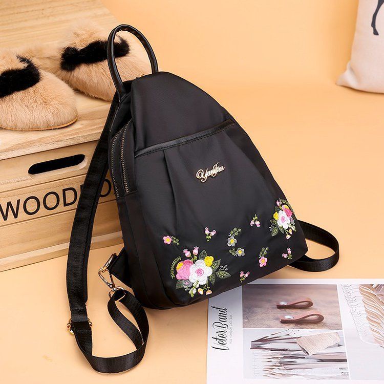 Ba Lô mini Thêu Họa Tiết Phong Cách Hàn Quốc Thời Trang Cho Nữ