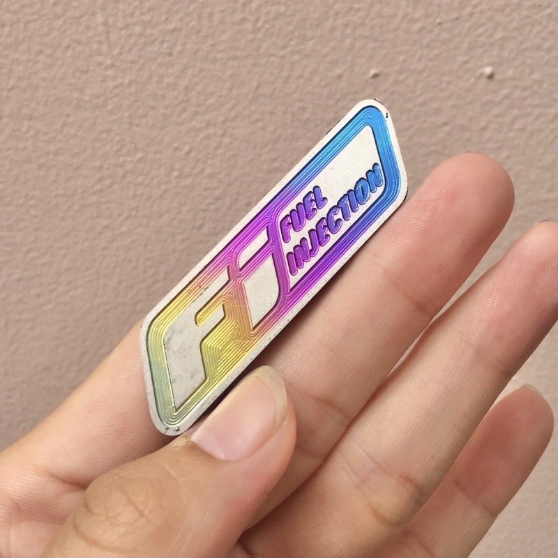 Logo titanlium FI cực chất kèm keo 3m,hàng chuẩn titan gr5