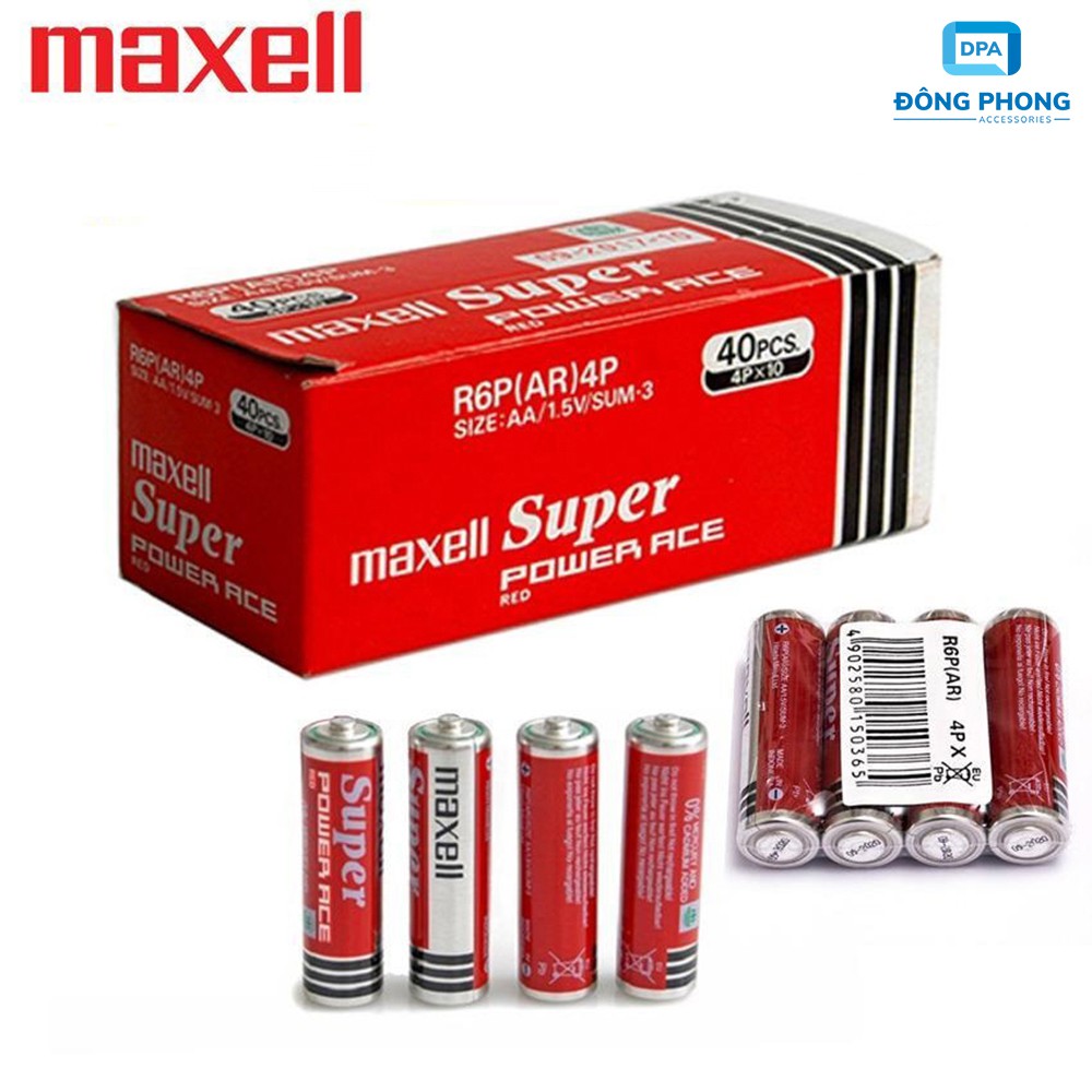 COMBO 4 VIÊN PIN TIỂU MAXELL AA CHÍNH HÃNG