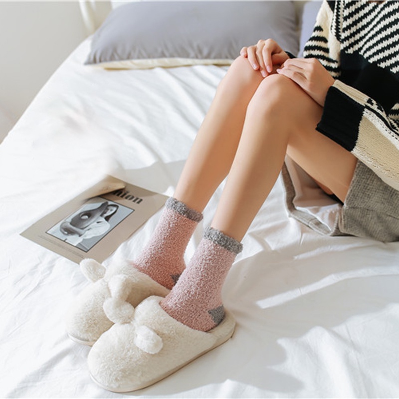 Vớ Cao Cổ Bằng Da Cừu Phong Cách vintage Dành Cho Nữ