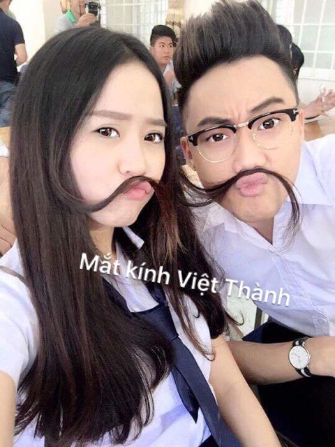 HCM mắt kính gọng cận nửa viền club có hộp size to kính cận có độ