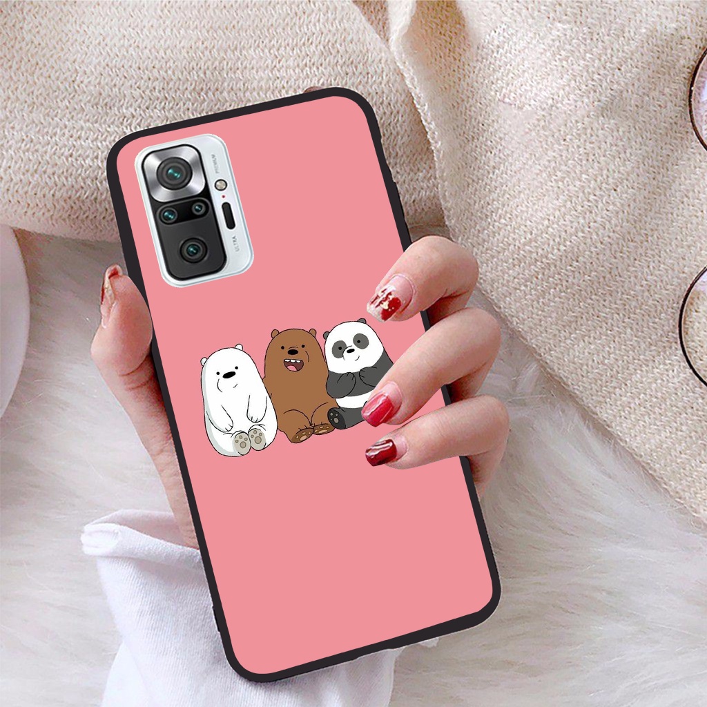 Ốp lưng Xiaomi Redmi Note 10 Pro viền dẻo TPU BST Gia Đình Nhà Gấu