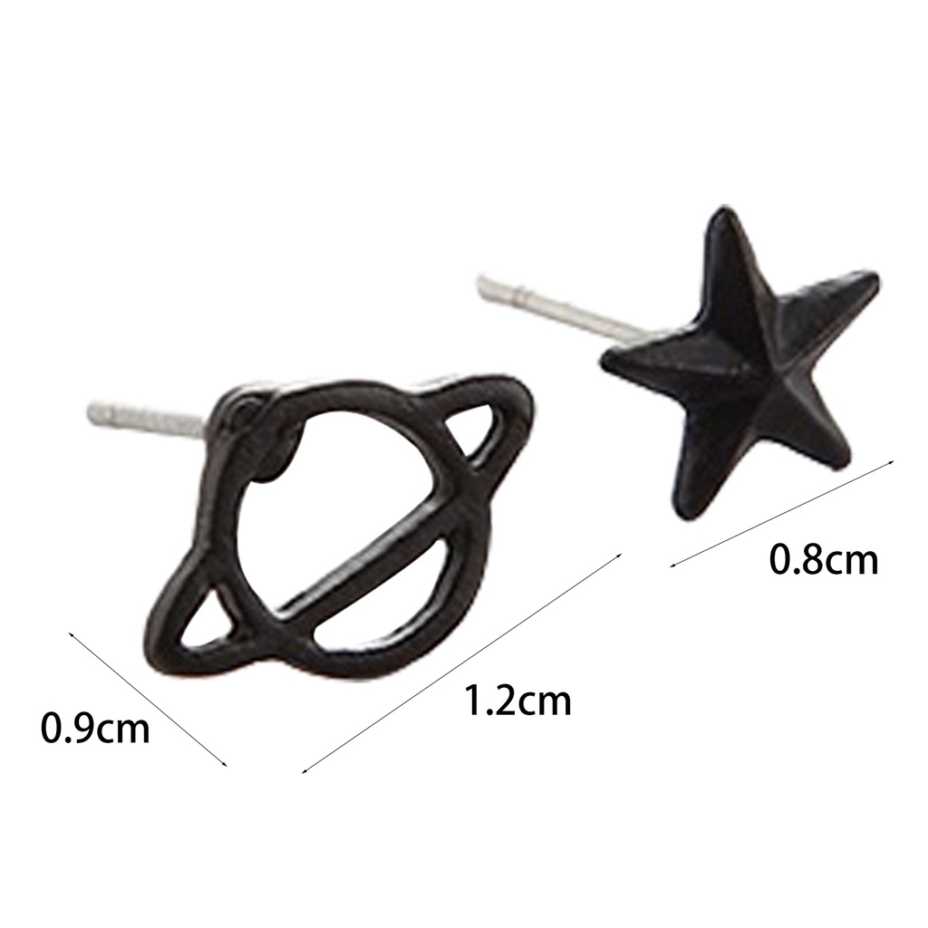 Đôi khuyên tai hình hành tinh và sao thời trang Unisex