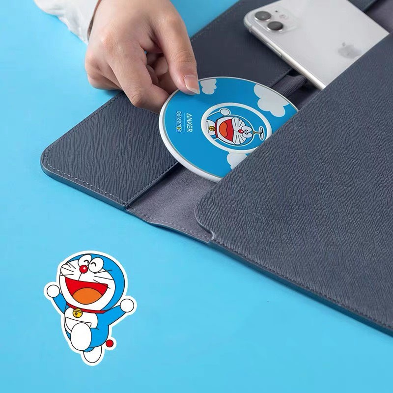 Đế sạc không dây ANKER PowerWave Pad - Mã A2532 Phiên bản Doraemon