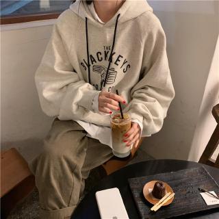 Áo Hoodie Nỉ Dáng Rộng In Chữ Cá Tính Thời Trang 31427