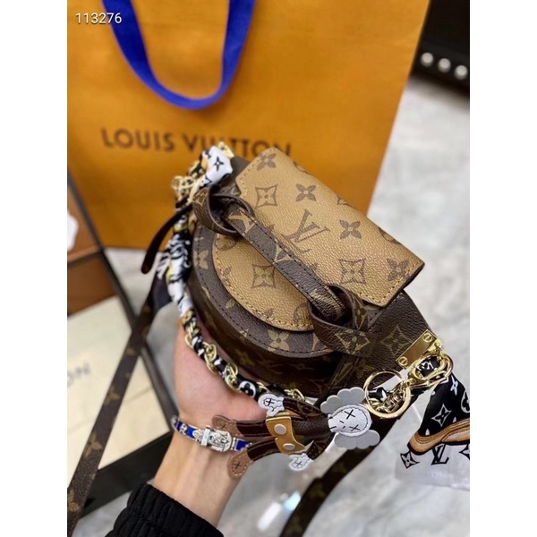 Túi Monogram Mini Đảo Ngược Kích Thước 23cm Có Hộp Đựng Cho Búp Bê Bill Certificate But No Doll Thời Trang Thanh Lịch 2021