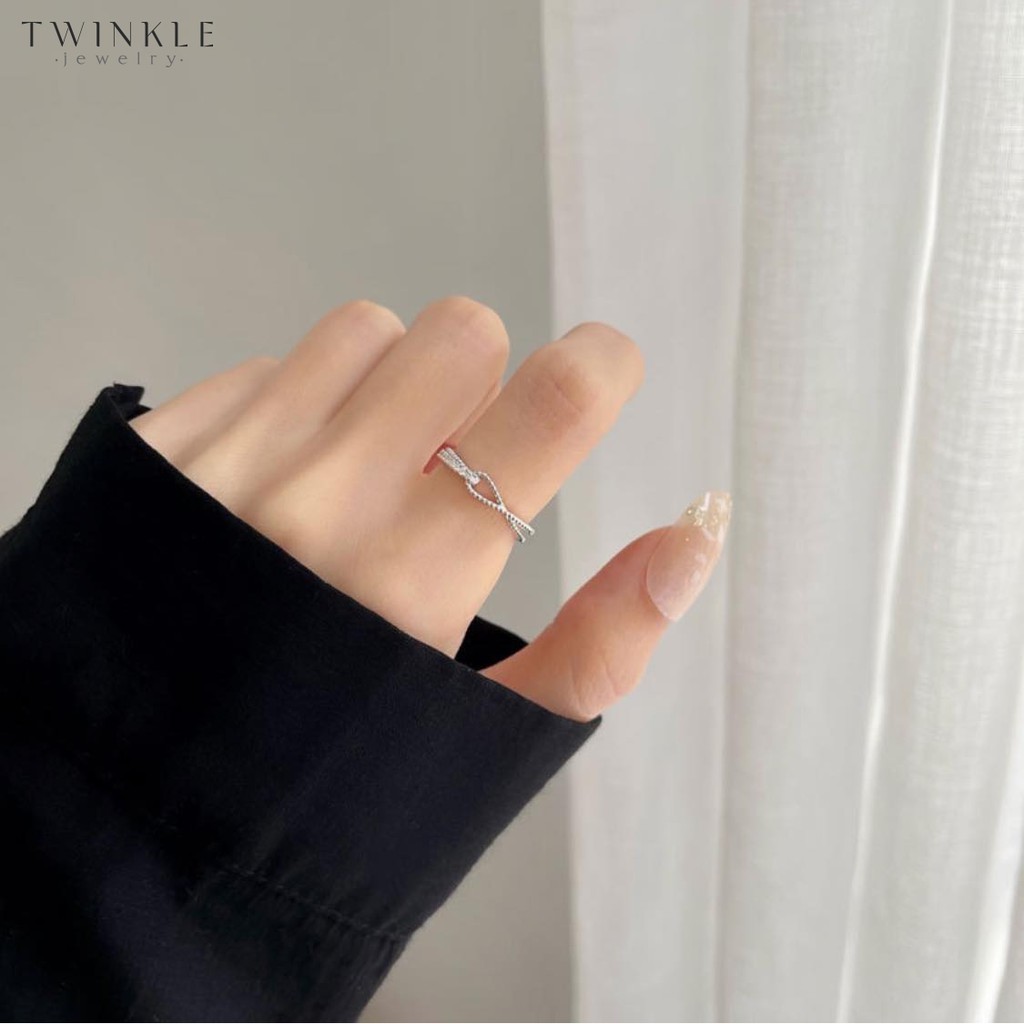 Nhẫn Infinity - Nhẫn bạc nữ - Phụ kiện trang sức Twinkle Jewelry N0004