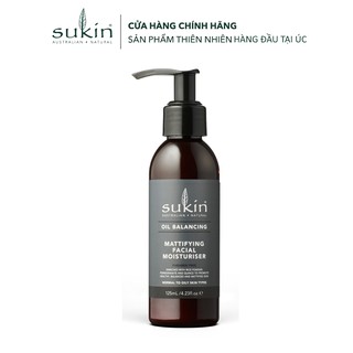 [KIỀM DẦU] Kem Dưỡng Ẩm Kiềm Dầu Sukin Oil Balancing Mattifying Facial Moisturiser 125ml